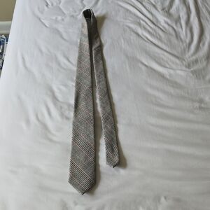 Classic Gray Checkered Men's Tie